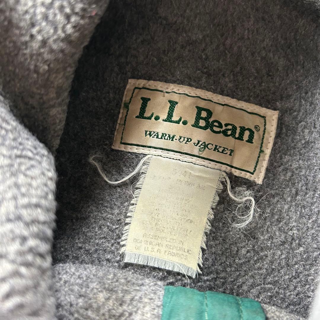 80s エルエルビーン ウォームアップジャケット USA製 グリーン XL相当 80s エルエルビーン ウォームアップジャケット USA製 グリーン XL相当