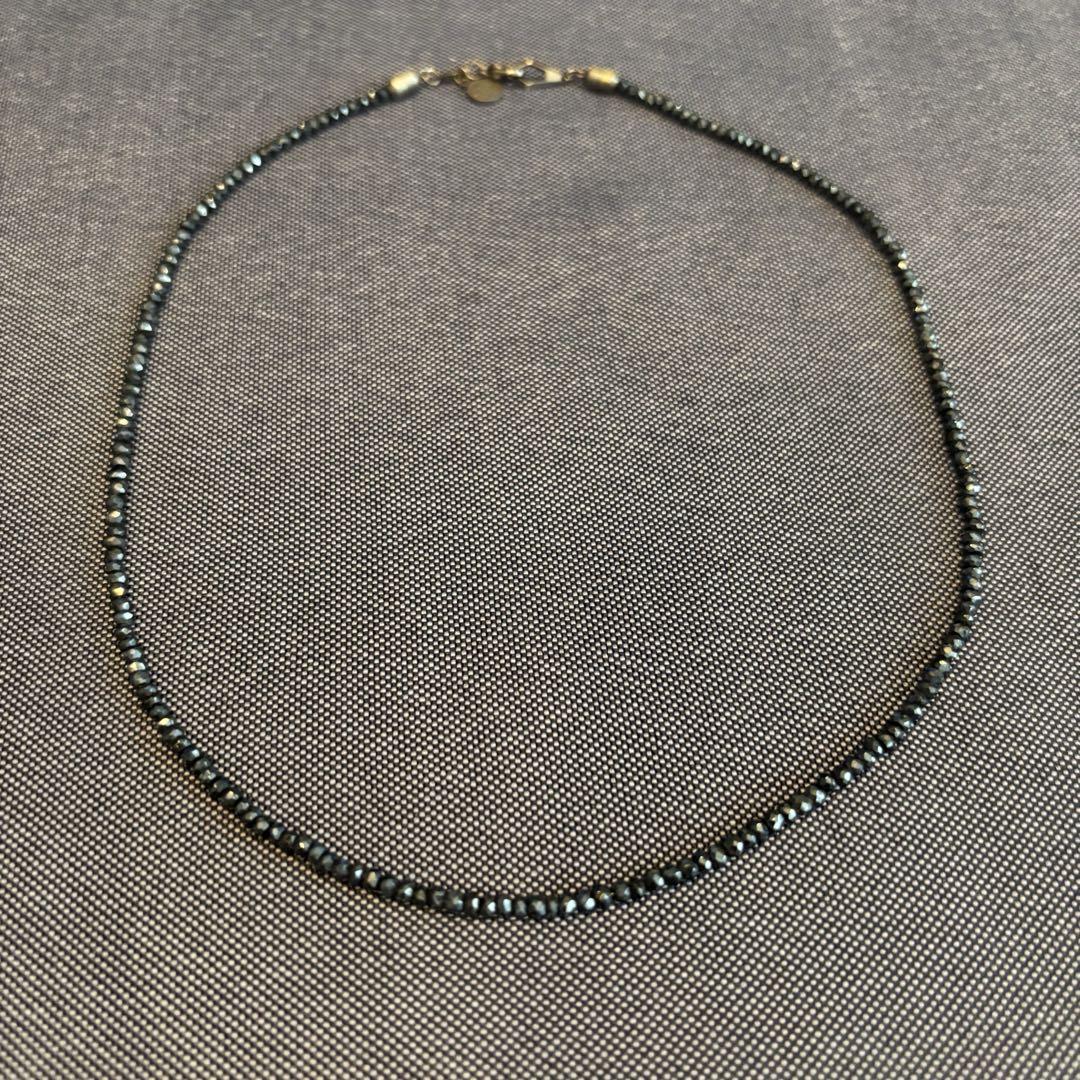レア美品 CORE JEWELS ネックレス 45cm ブラックスピネル