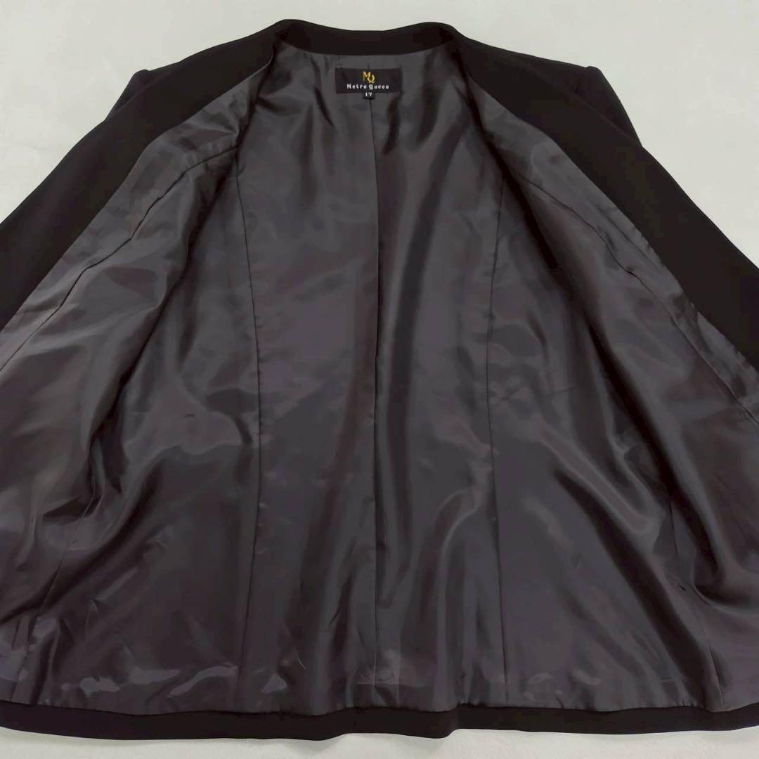 美品 高級フォーマル セットアップ ノーカラー ブラックフォーマル 礼服喪服 美品 高級フォーマル セットアップ ノーカラー ブラックフォーマル 礼服喪服