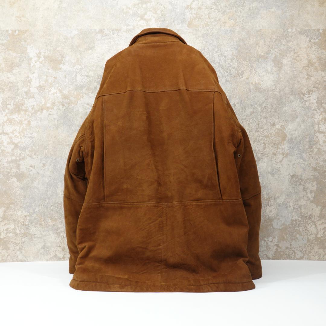 Burberry USA製 ヌバックレザーコート M シンサレート ブラウン Burberry USA製 ヌバックレザーコート M シンサレート ブラウン