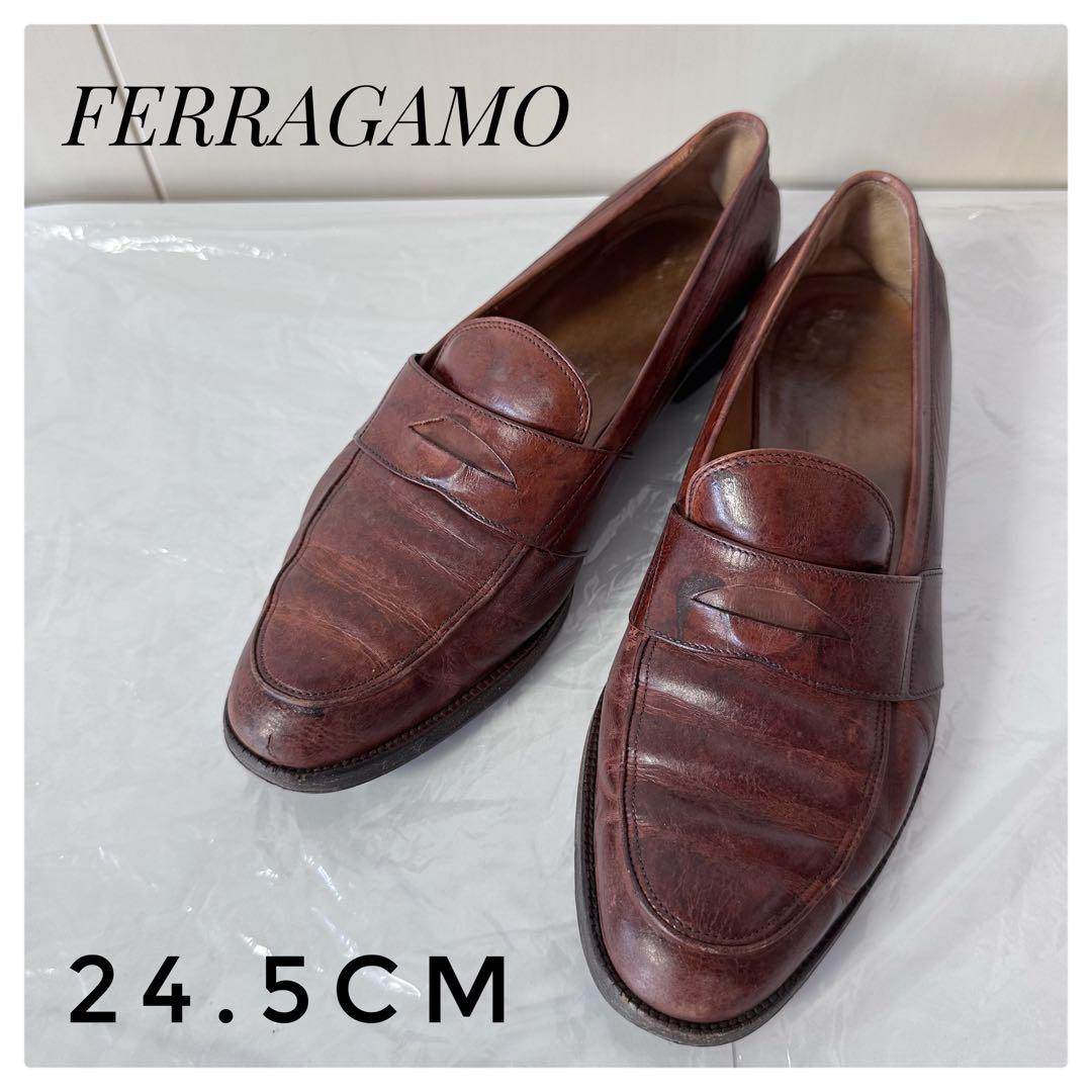 値下げ】FERRAGAMO サルヴァトーレフェラガモローファー24.5