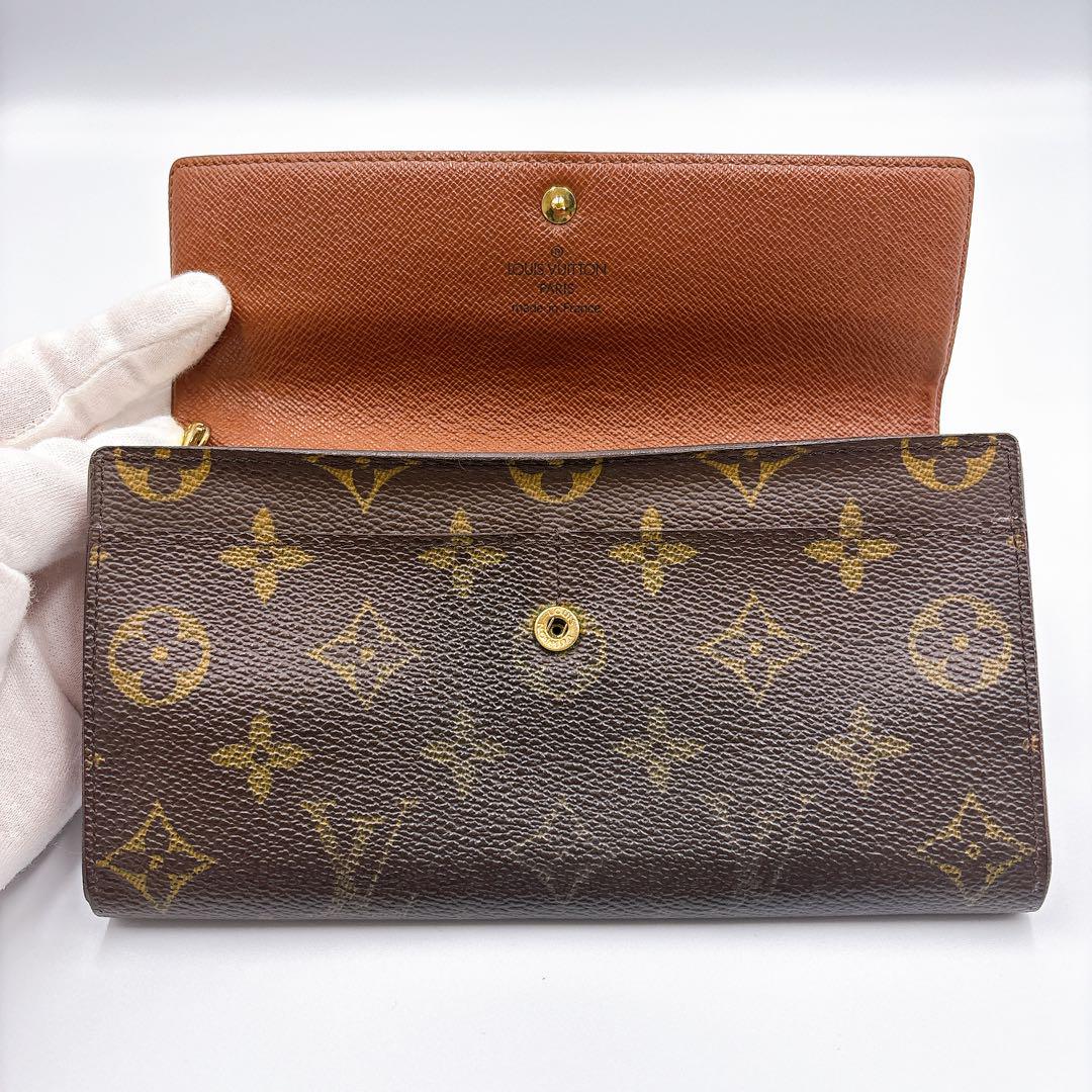 良品 ルイヴィトン ポルトフォイユ サラ モノグラム 二つ折り財布 TH0043 ルイヴィトンの人気二つ折り財布『モノグラム ポルトフォイユ