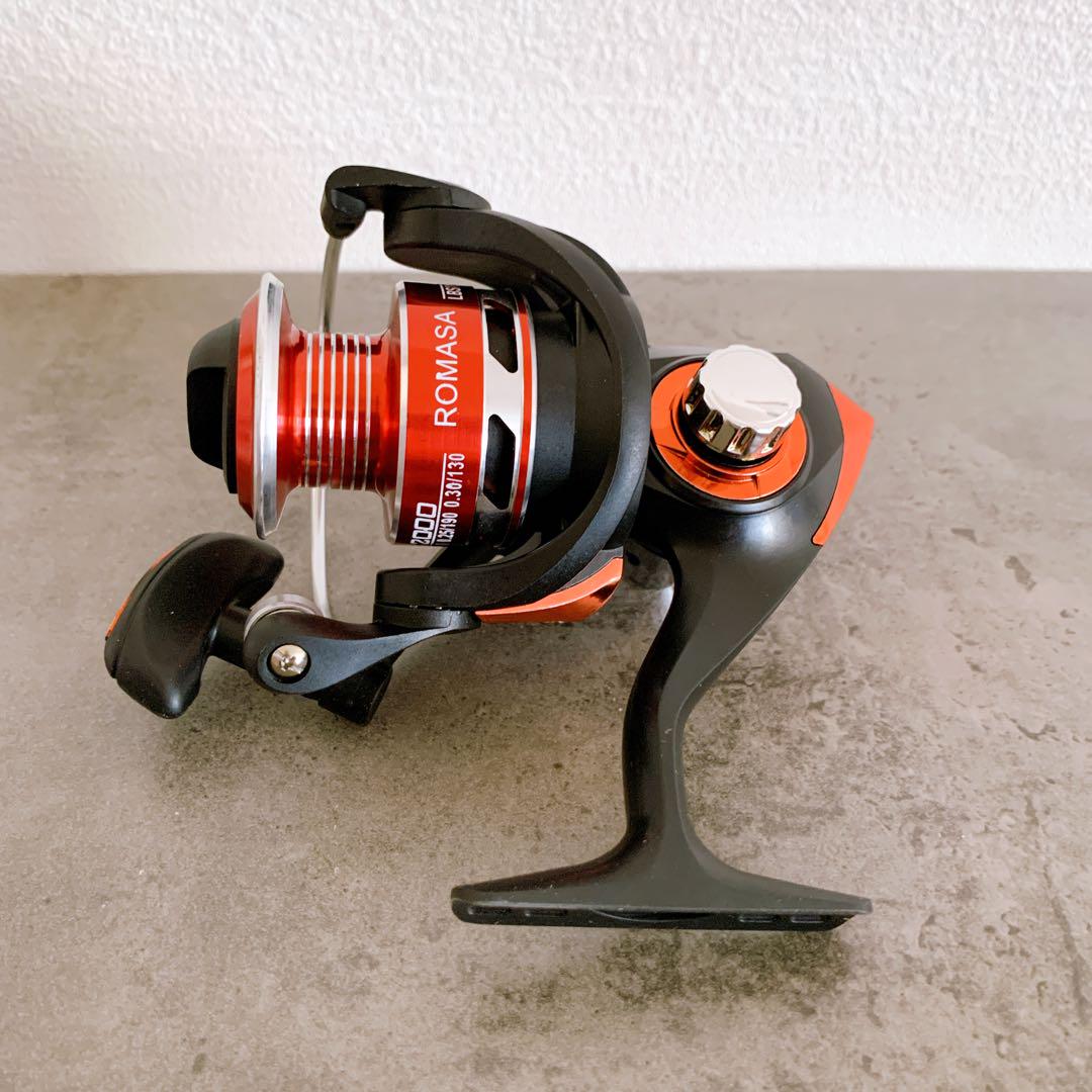 スピニングリール RC3000 レッド 釣り フィッシング ブラック
