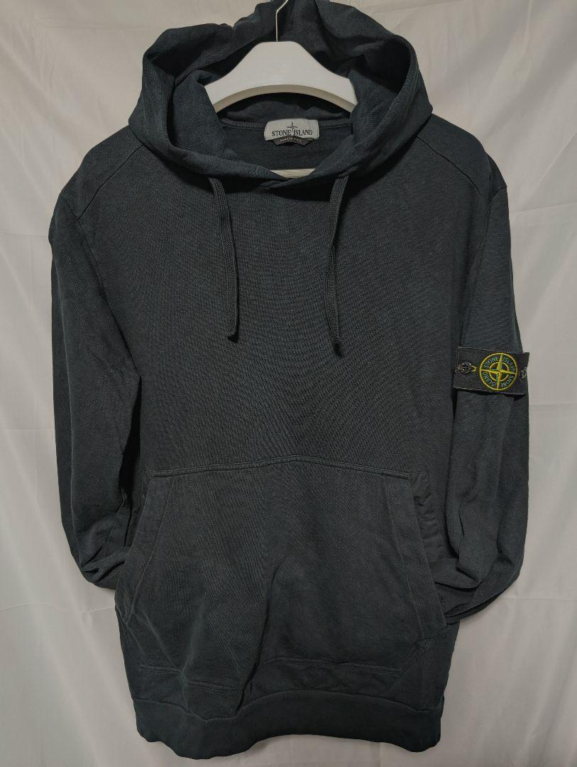 STONE ISLAND ダークグレー ブラック パーカー サイズ3XL