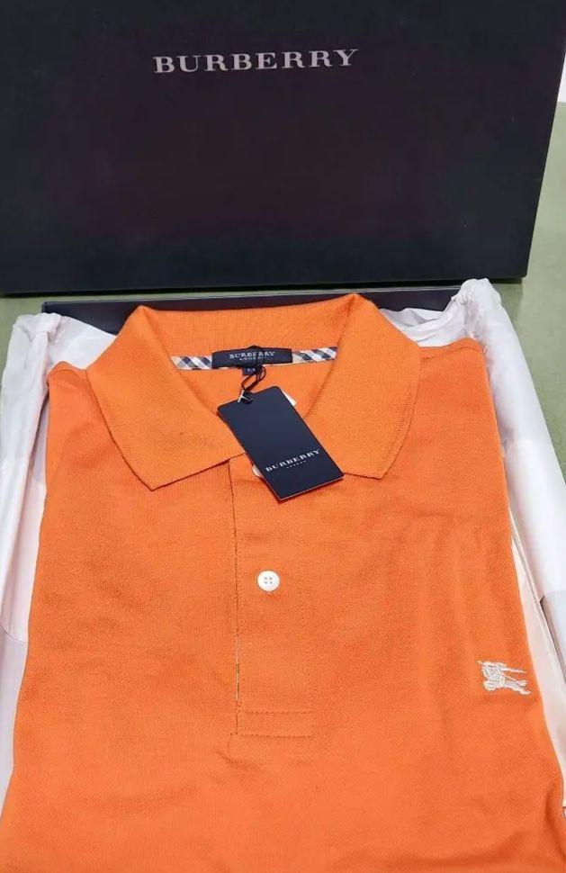 BURBERRY オレンジ ポロシャツ L Lサイズ 新品