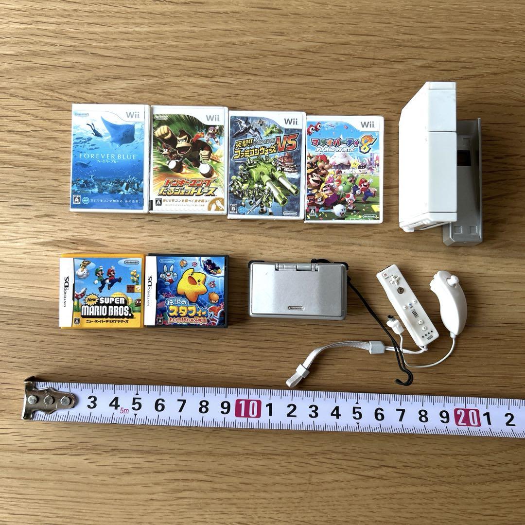 ミニチュア　ゲーム機　Wii DS コントローラー　ソフト