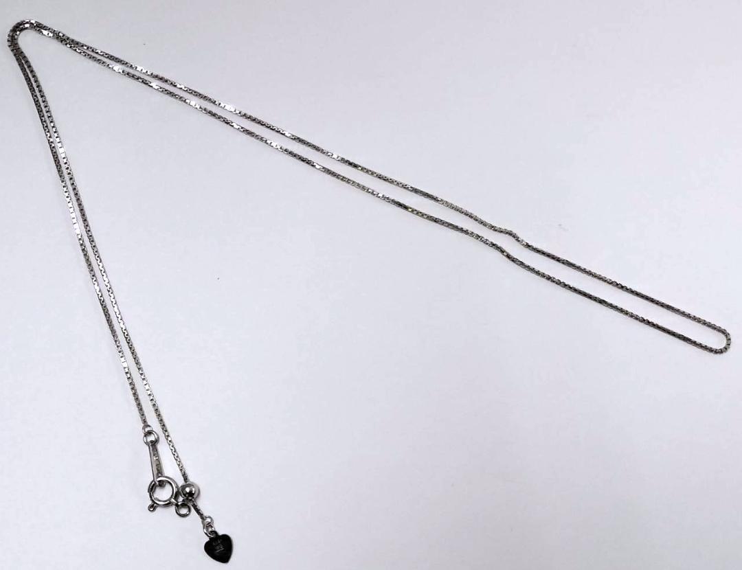ネックレス　K14WG　チェーン　アクセサリー　ジュエリー　現状品