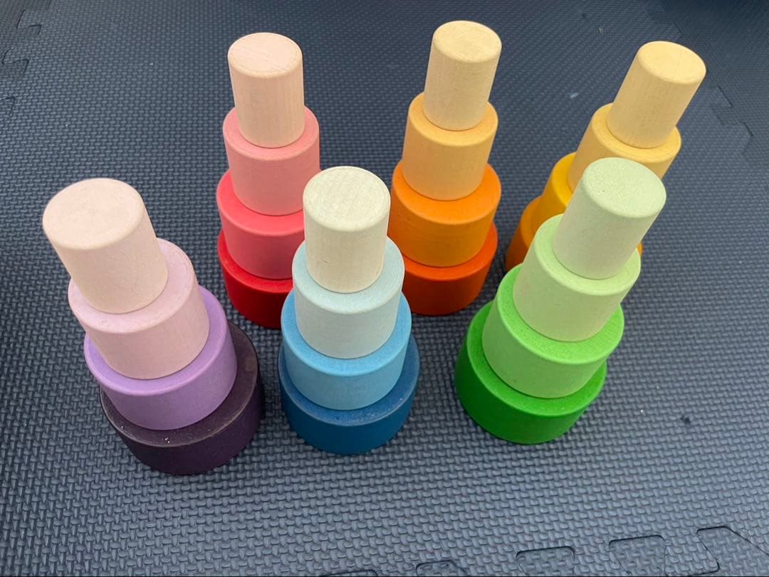 GRAPATグラパット / ネストボウル 木製 積み木セット 虹色 - メルカリ GRAPATグラパット / ネストボウル 木製 積み木セット 虹色 - メルカリ