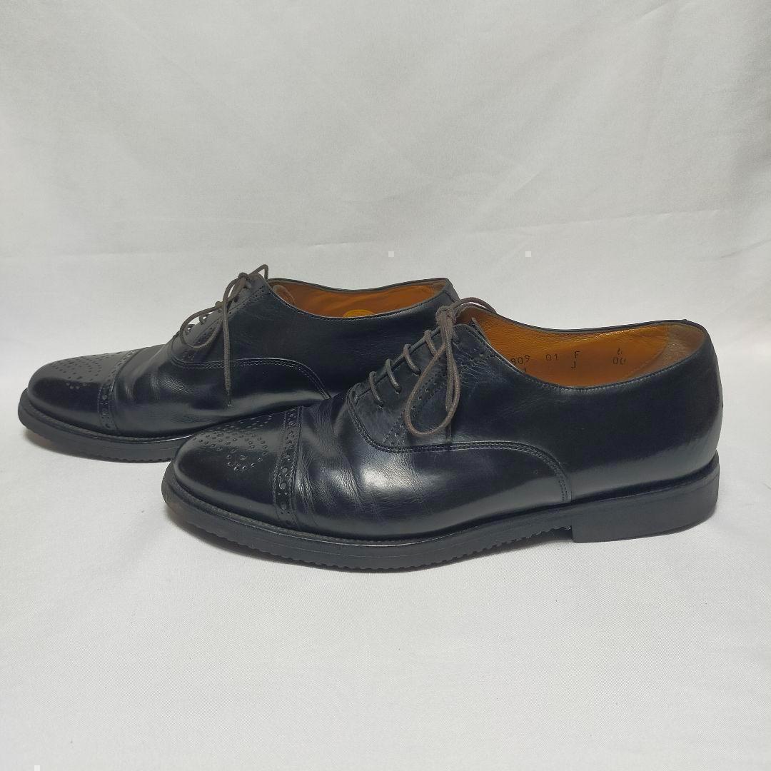 楽天 ◇良品【SANTONI】サントーニ セミブローグ ドレスシューズ 靴