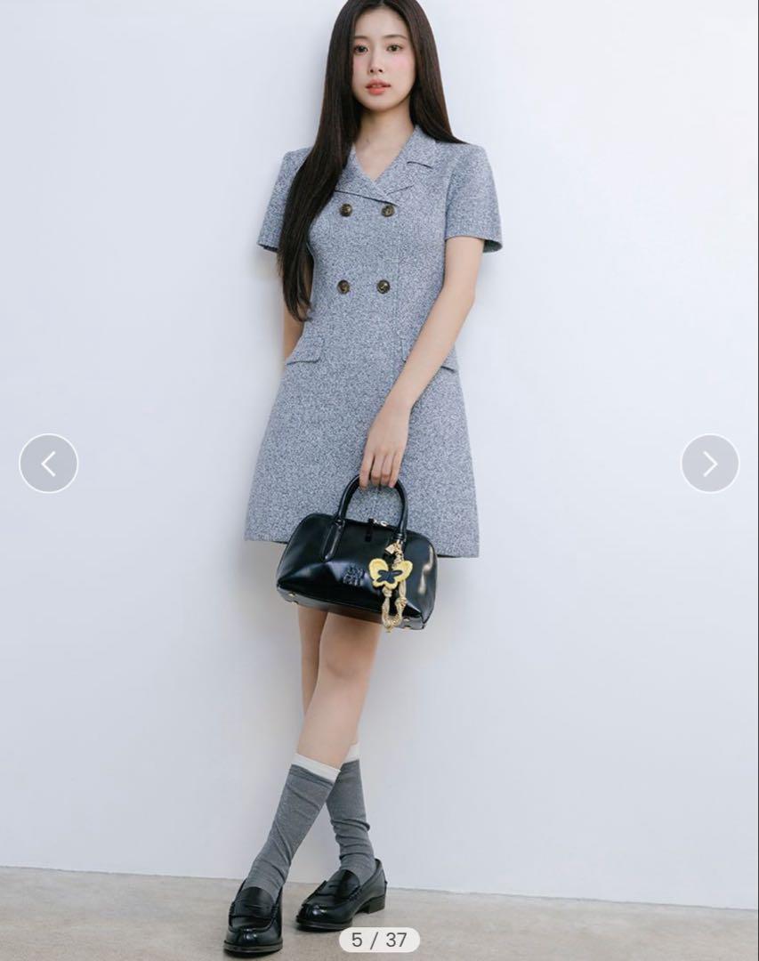 【SNIDEL】美品 トレンチニットワンピース