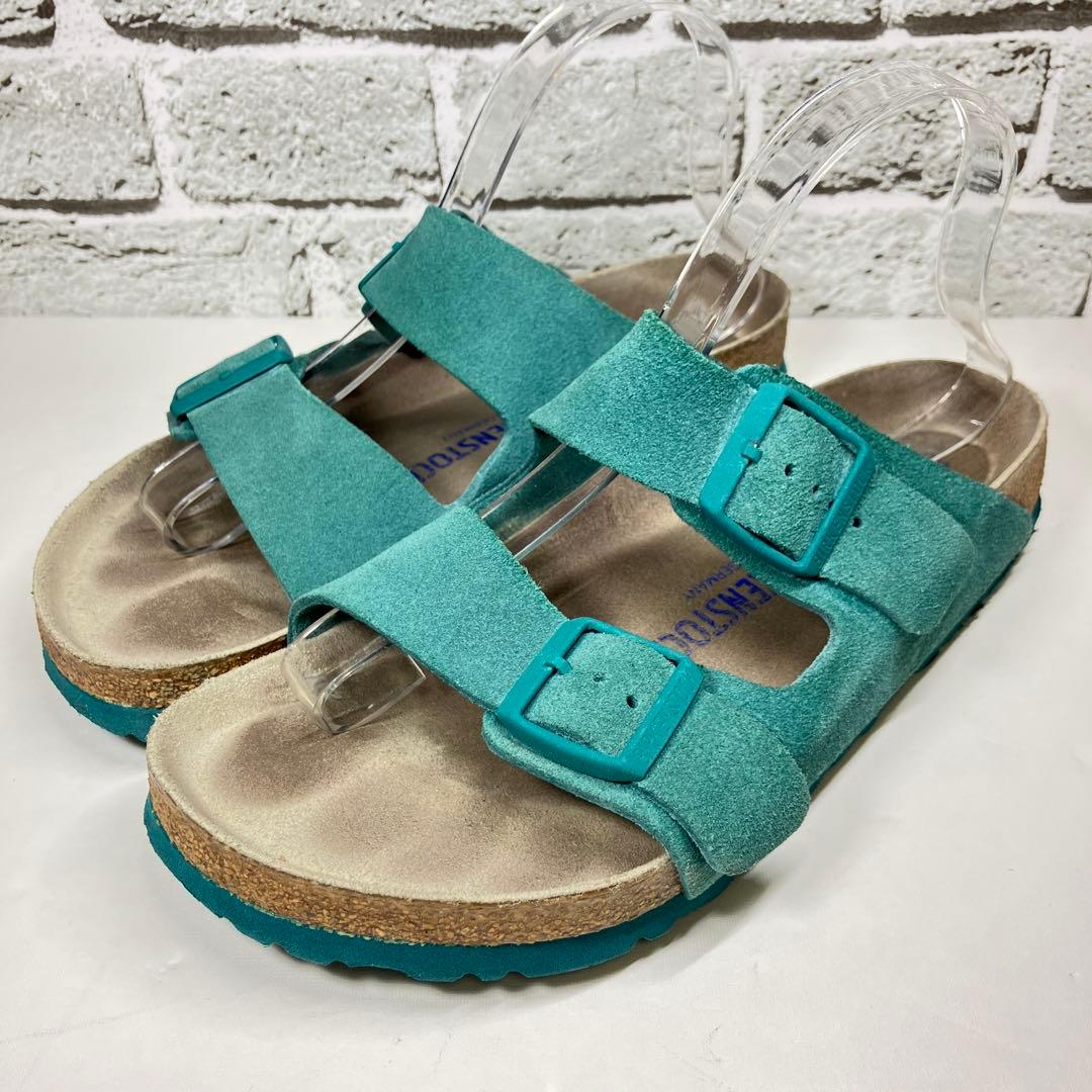 【美品】BIRKENSTOCK アリゾナ スエードレザー ボールドグリーン 26