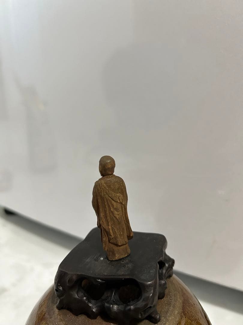 木彫地蔵菩薩像やや傷や汚れあり