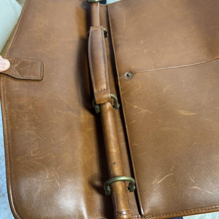 新作大得価 エルエルビーン ヴィンテージ キャメル A4 edK21-m61360948366 2way ビジネスバッグ レザー 日本製新品