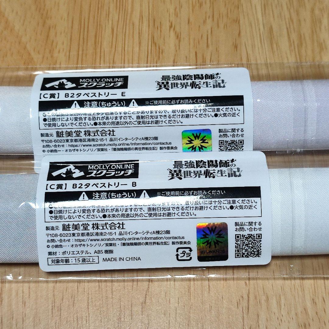 【最終値下げ】　最強陰陽師の異世界転生記　タペストリー　スクラッチ