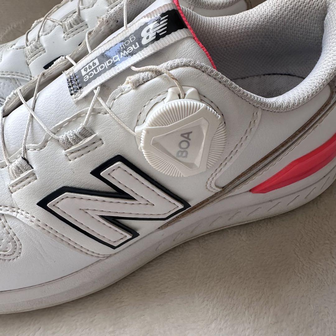 ニューバランス ゴルフシューズ24cm BOA new balance　ホワイト