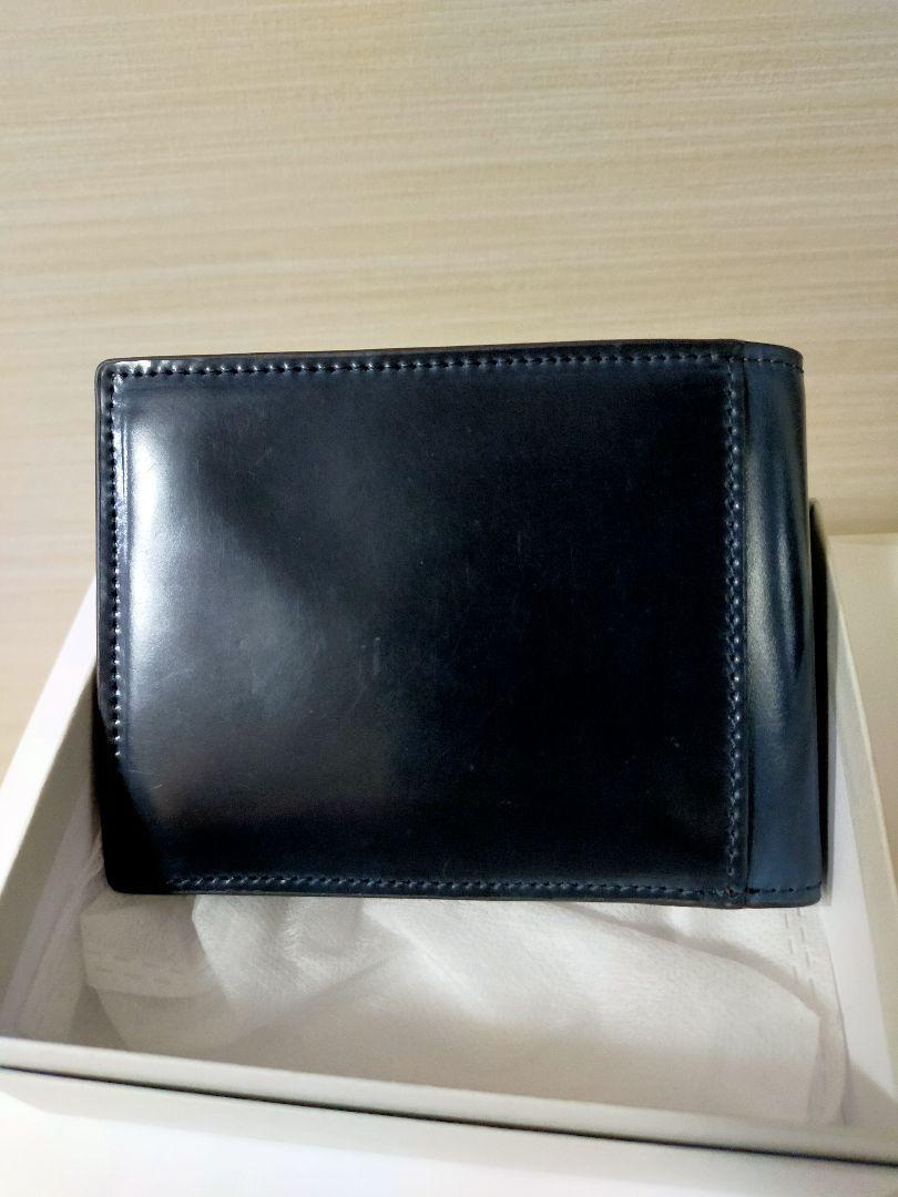 新品】ロカド シェルコードバン 二つ折り財布 最高級 イタリア馬