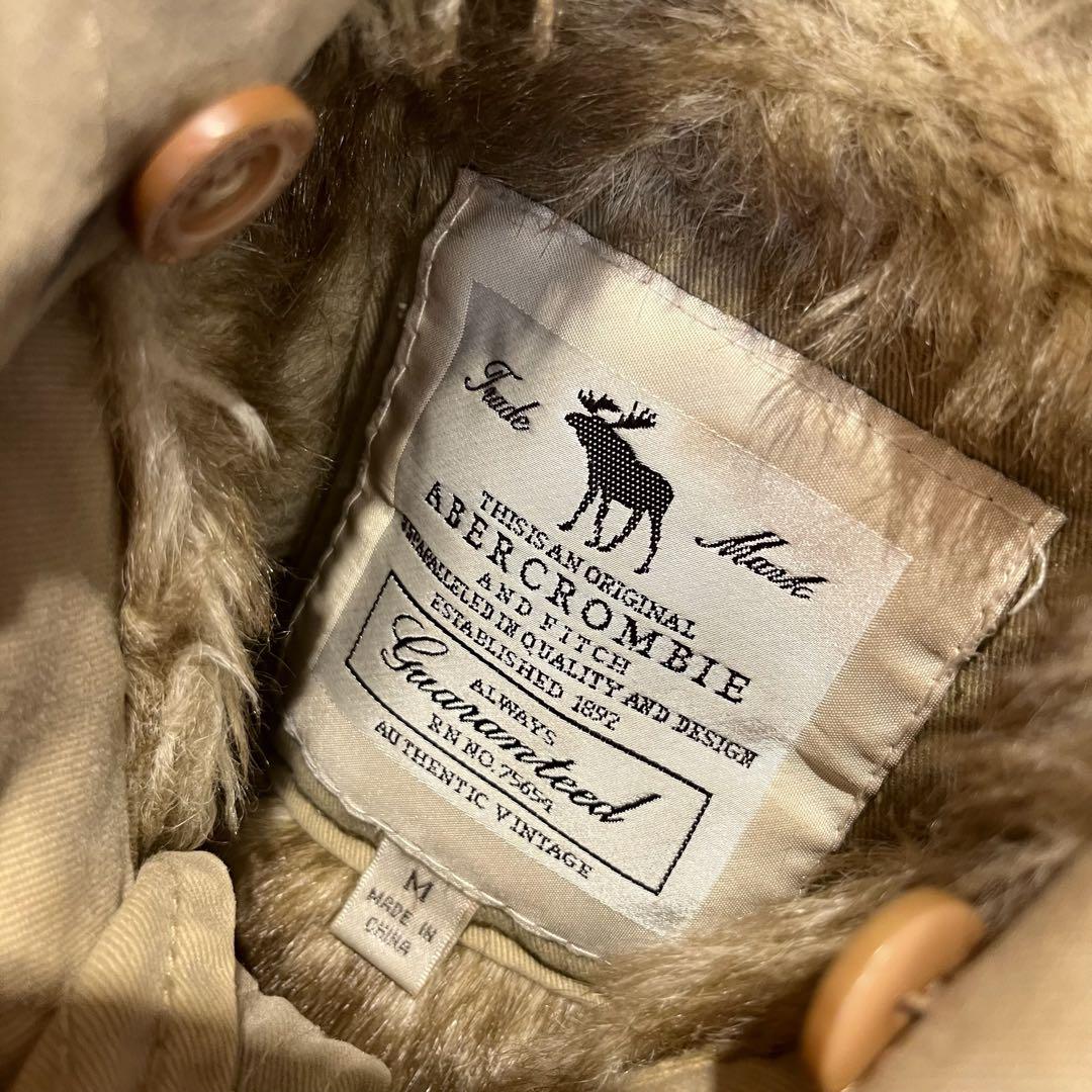 ABERCROMBIE AND FITCH ブルゾン フード ファー ベージュ
