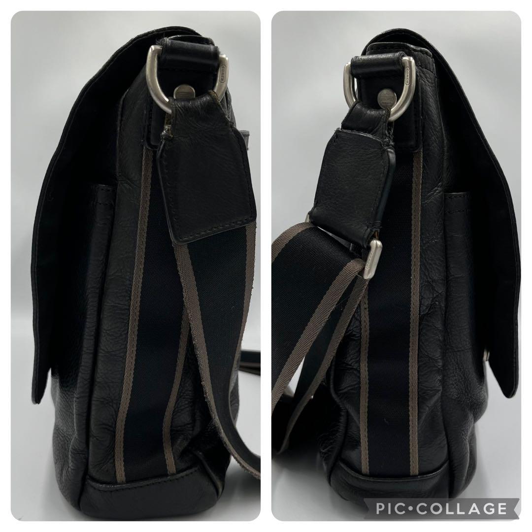 COACH コーチ メッセンジャーバッグ A4 ブラック F70556