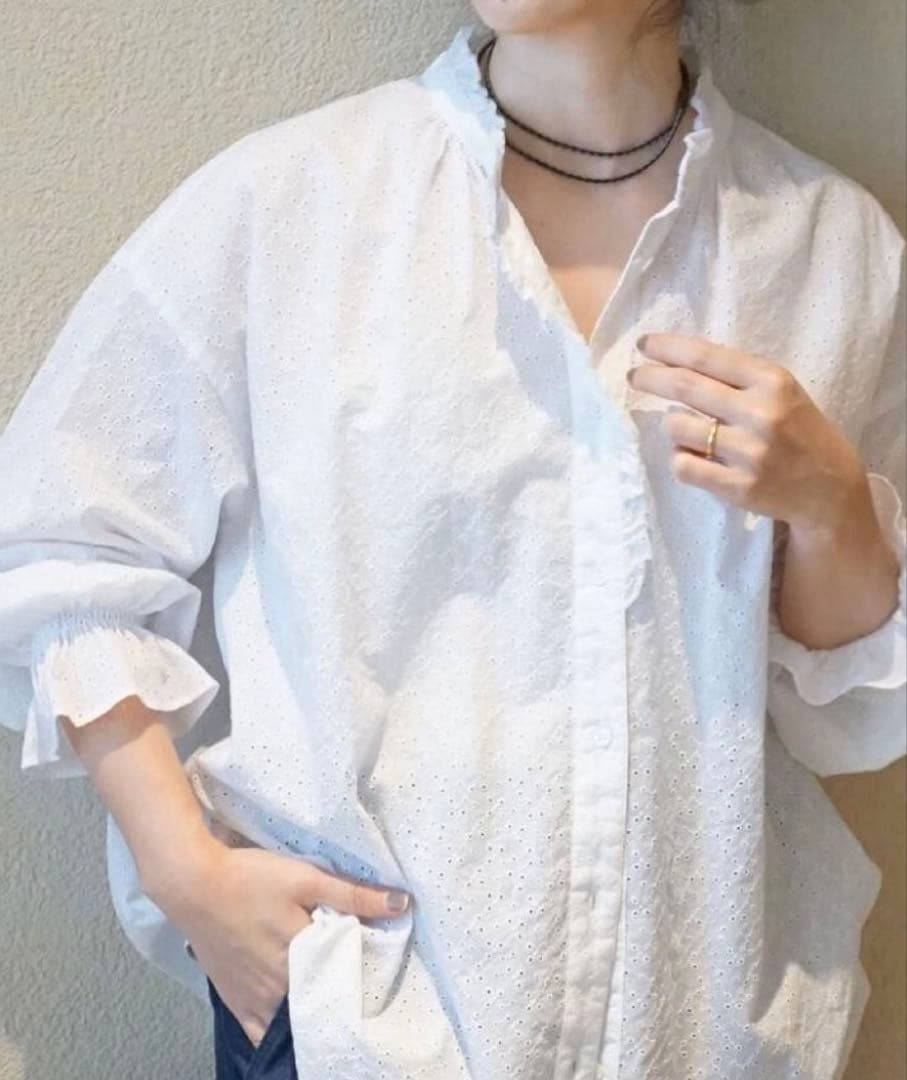 ジャーナル ラックス オールオーバーレースフリルブラウスFREE SIZE・JOURNAL STANDARD LUXE