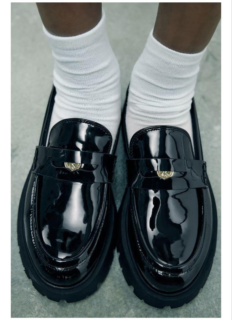 ZARA トラックソールローファー 37サイズ