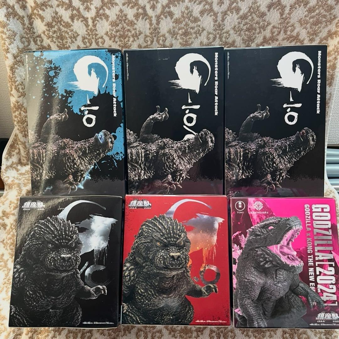 ゴジラ　怪獣咆哮撃　鎮座獣　6点