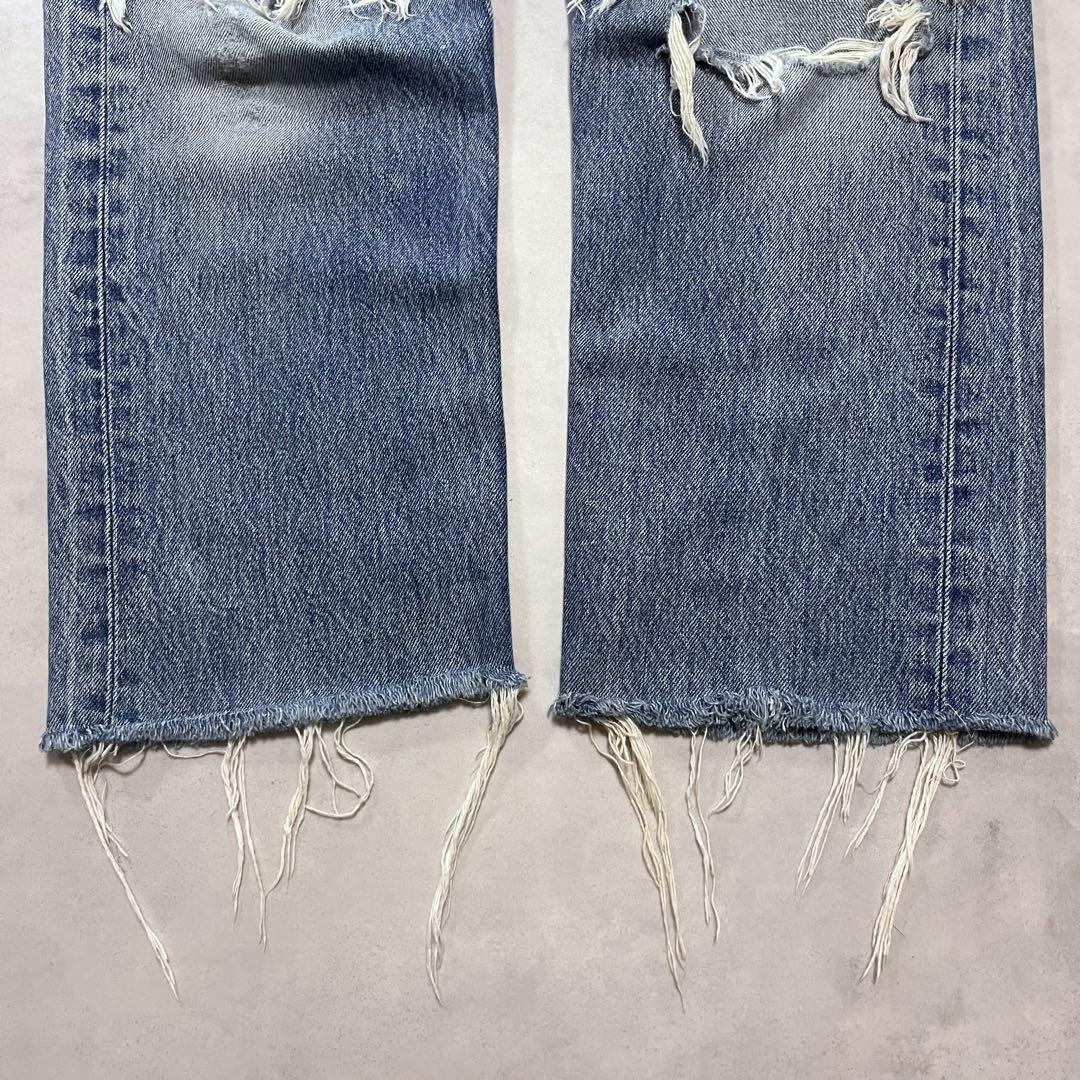 90s LEVI’S 501 グランジダメージデニム リーバイス 赤耳 BIGE