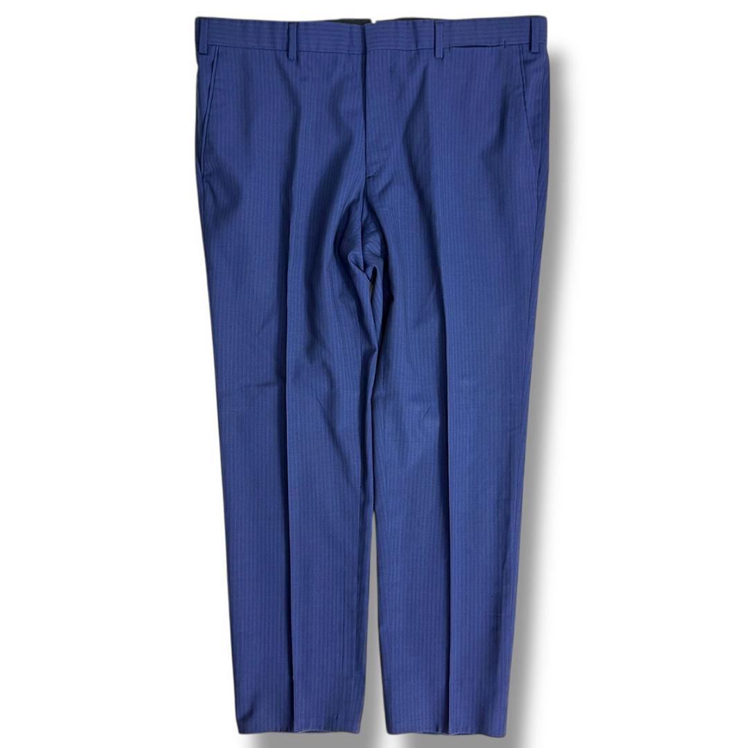 J7111超美品 ブリオーニ 現行タグprimoシャドーストライプスーツ 紺54