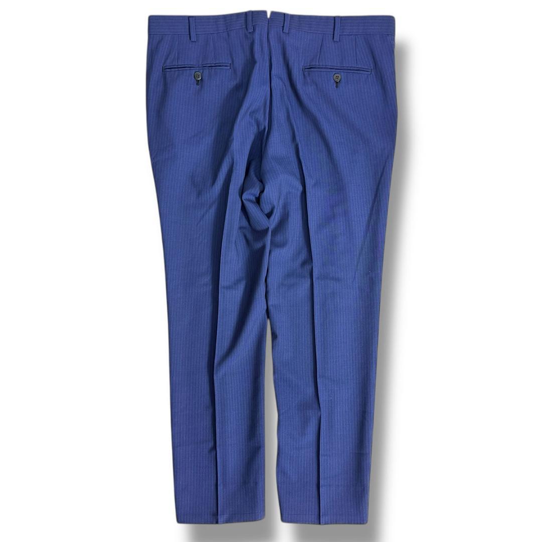 J7111超美品 ブリオーニ 現行タグprimoシャドーストライプスーツ 紺54