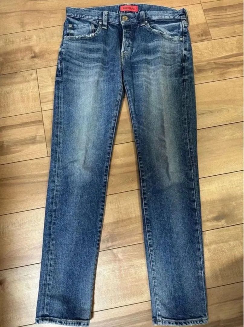 RED CARD Rhythm デニムパンツ ウォッシュドストレッチ