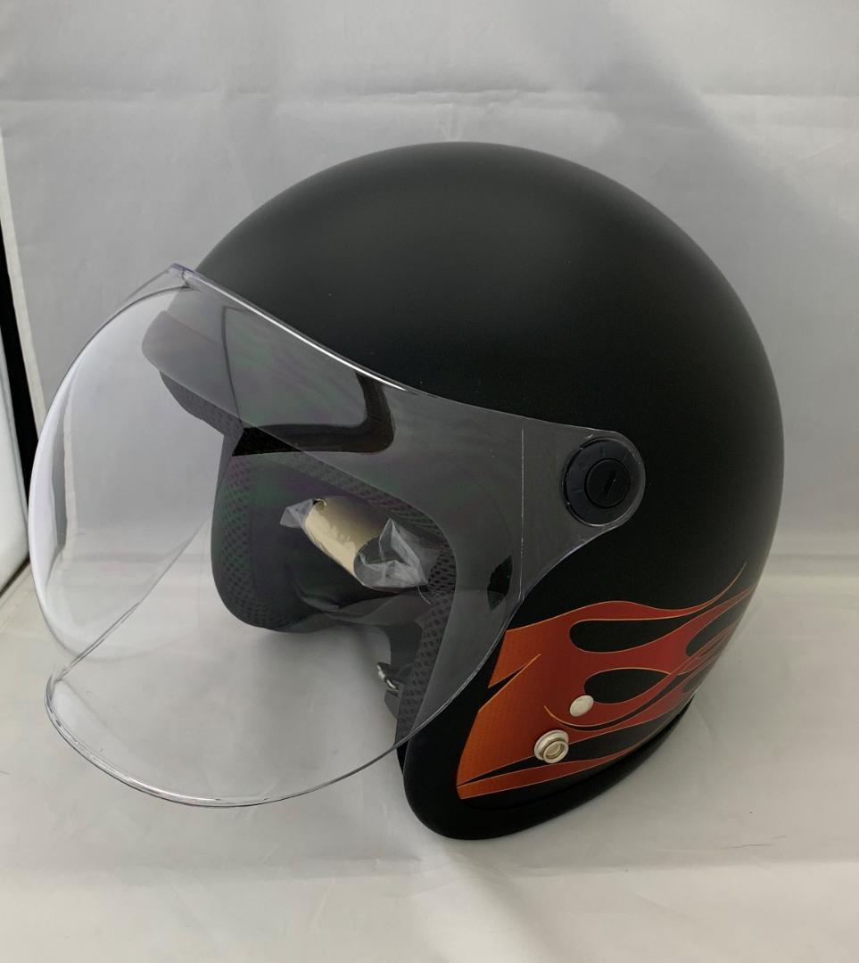 ファイヤーデザインがかっこいい シールド付ジェットヘルメット ジェッペル メルカリ ファイヤーデザインがかっこいい シールド付ジェットヘルメット ジェッペル メルカリ