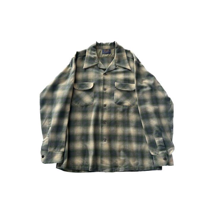 70s PENDLETON オンブレチェックコート 本日限定値下げ中‼️70sペンドルトンPENDLETONオンブレチェック