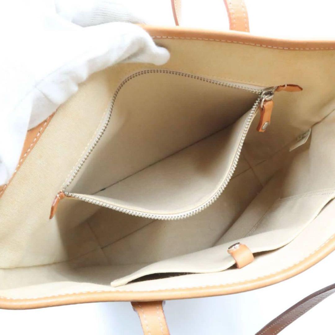 ☆BURBERRY バーバリーブルーレーベル キャンバス×レザー トート