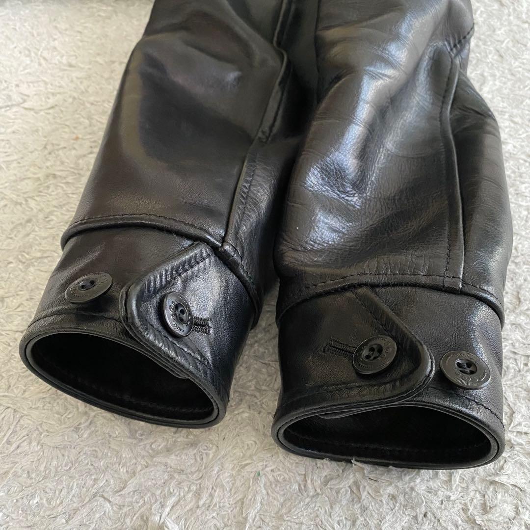 美品/38 Y’2 LEATHER HVR-42 馬革 ライダースジャケット 黒 美品/38 Y’2 LEATHER HVR-42 馬革 ライダースジャケット 黒