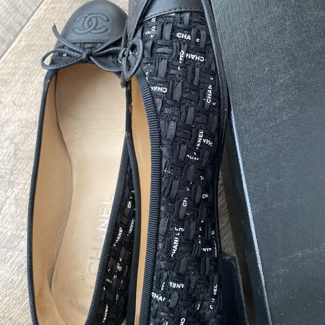 CHANEL バレリーナ　バレエシューズ　37C