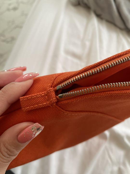 爆買い定番 エルメス オレンジ 新品 ホワイトデー x8Plt-m61380440575 HERMES ポーチ 高評価新品