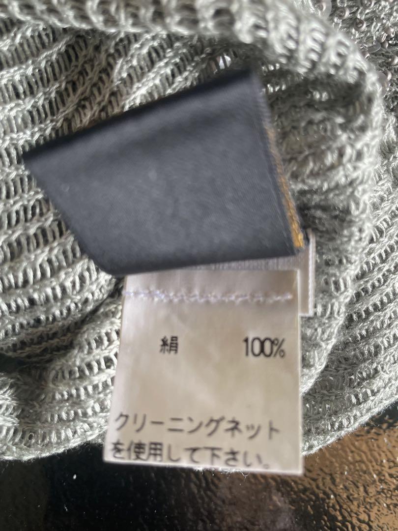 カルバンクラインシルク100%のスパンコールサマーニット
