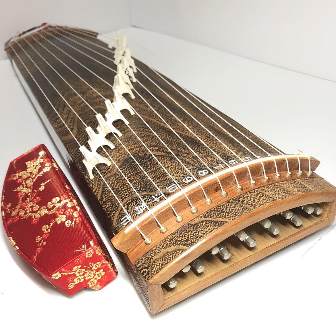 美品 文化琴 文明琴 ミニ琴 短箏 短琴 すだれ彫り ゼンオン 13弦 美品 文化琴 文明琴 ミニ琴 短箏 短琴 すだれ彫り ゼンオン 13弦