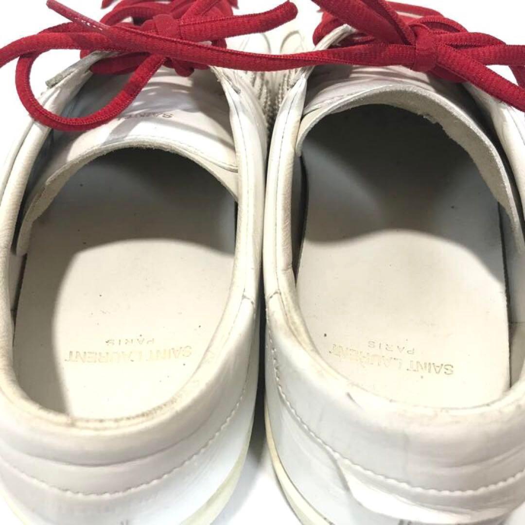 SAINT LAURENT サンローラン スニーカー 白 スタッズ 43 28
