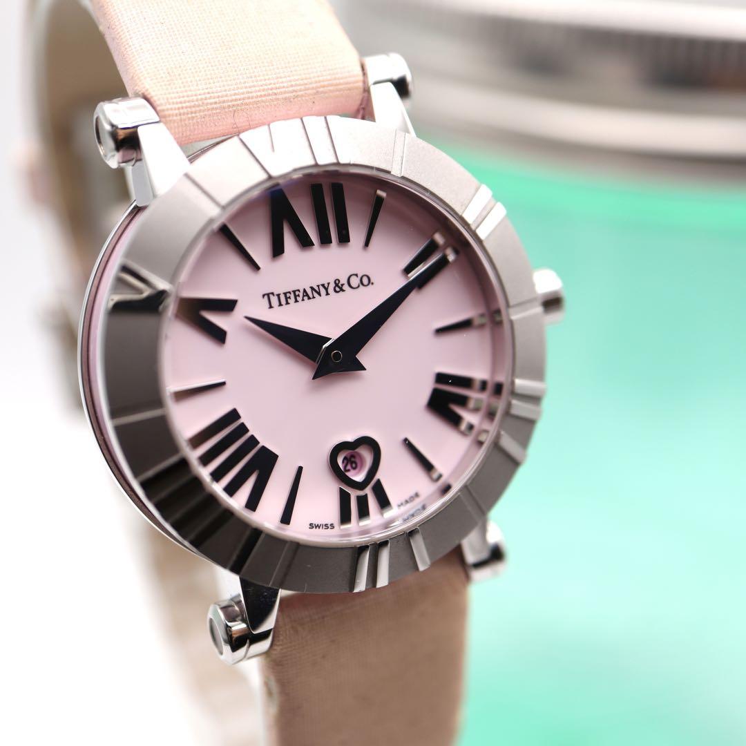 良品！Tiffany＆Co. アトラス 箱付き レディース腕時計 550