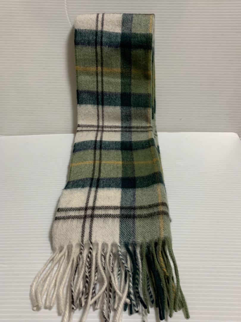 Barbour（バブアー）タータンチェック マフラー 緑