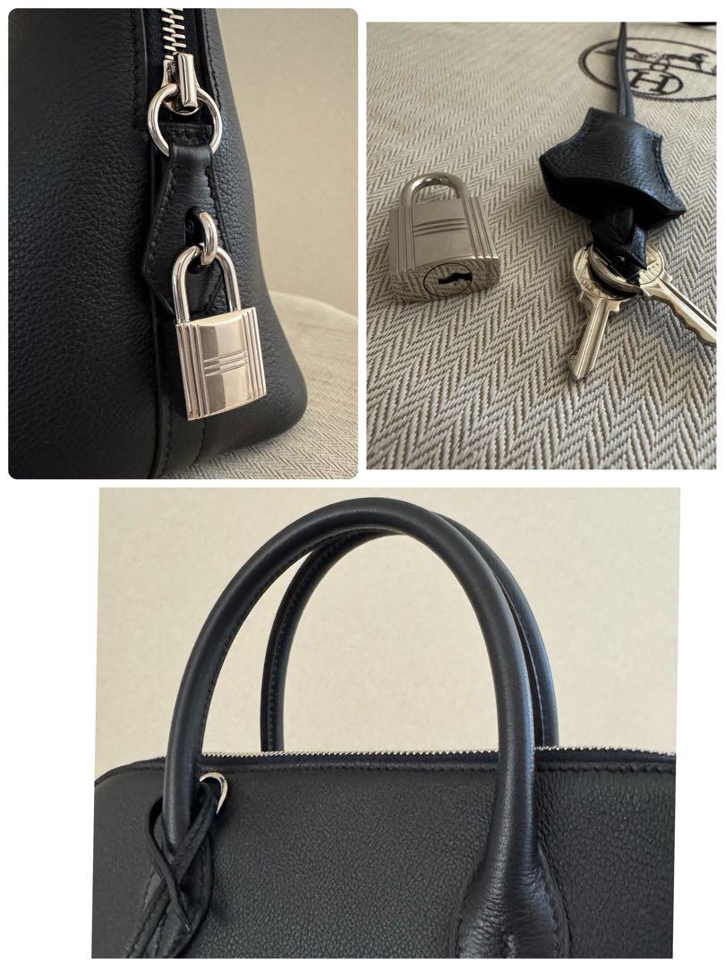 【極美品】HERMES ボリード1923 30 ブルーインディゴ A刻