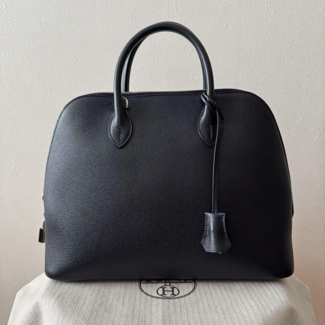 【極美品】HERMES ボリード1923 30 ブルーインディゴ A刻