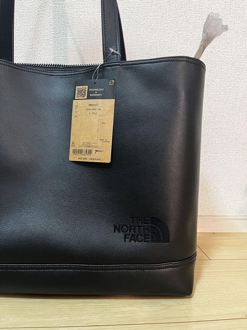 [ザノースフェイス] Tuning Leather Tote ブラック