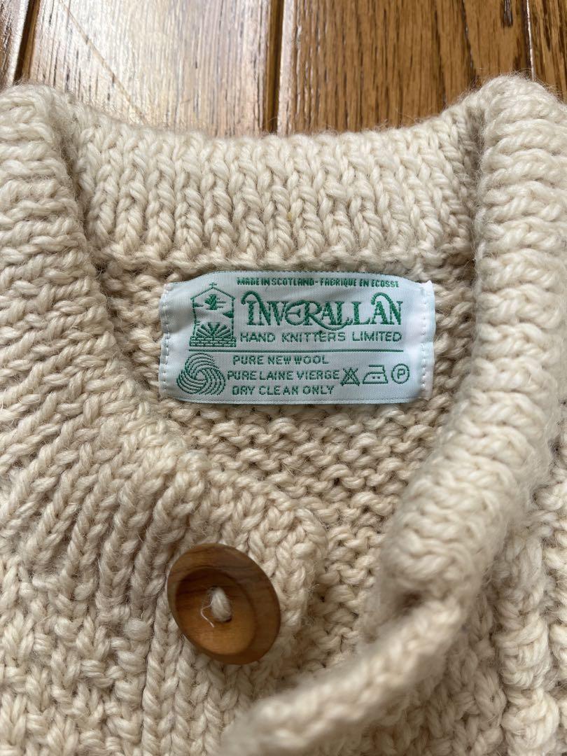 INVERALLAN ウール カーディガン クリーム