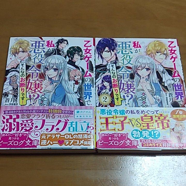 乙女ゲームの世界で私が悪役令嬢 そんなのお断りです 2冊セット メルカリ 乙女ゲームの世界で私が悪役令嬢 そんなのお断りです 2冊セット メルカリ