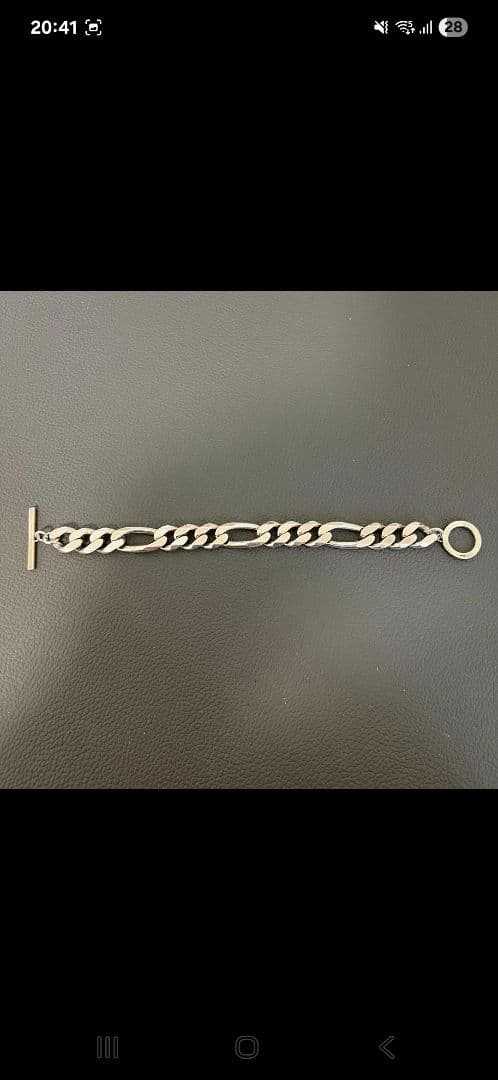 I'M OK for RHC Silver Figaro Bracelet(L) I'M OK for RHC Silver Figaro Bracelet(L)