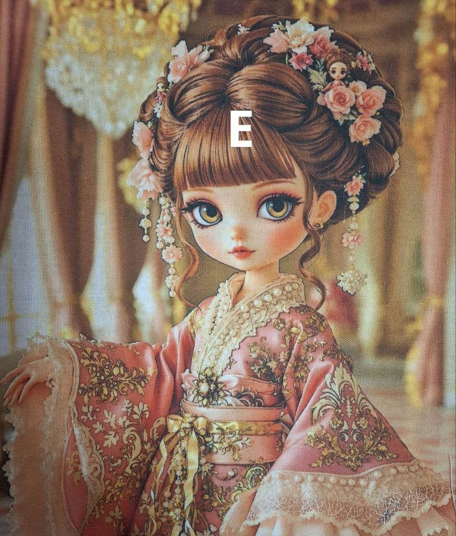 オーダー用パネル ️着物女の子 うさ耳着物女の子 ️ポーチ等ハンドメイド NEXPOTALLINN_EU