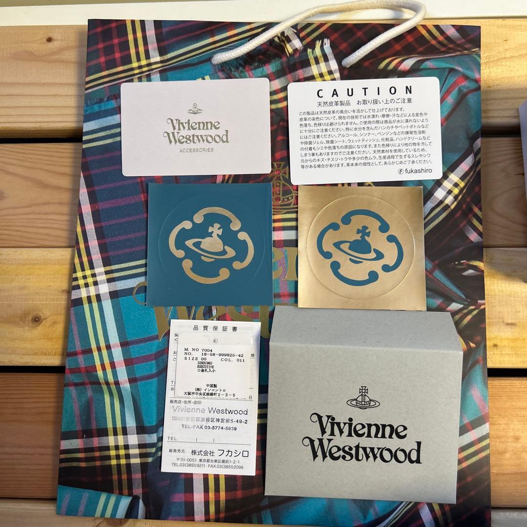 ヴィヴィアンウエストウッド EXECUTIVE 口金二つ折りミニ財布 グレー