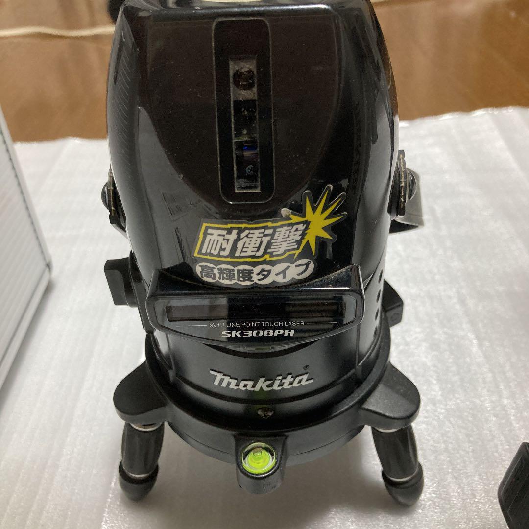 美品〉マキタ 屋内屋外専用レーザー墨出し器SK308PH フルセット 美品〉マキタ 屋内屋外専用レーザー墨出し器SK308PH フルセット