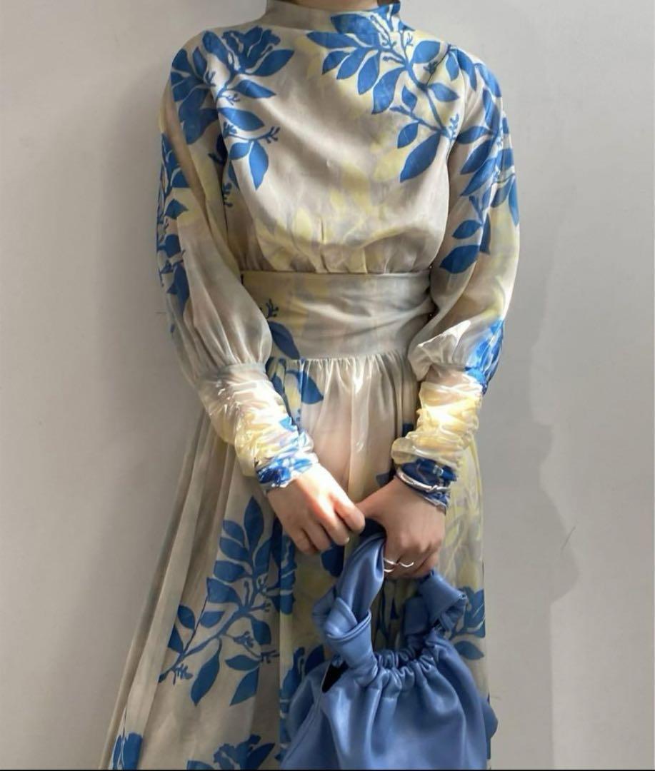 新品タグ付 MEDI ROLLER ART CHIFFON DRESS M 画像11